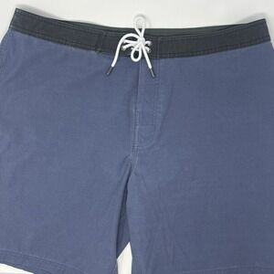 Katin‎ Plank 8" Board Shorts Men's 36 Blue Drawstring Swim Trunks Stretch
